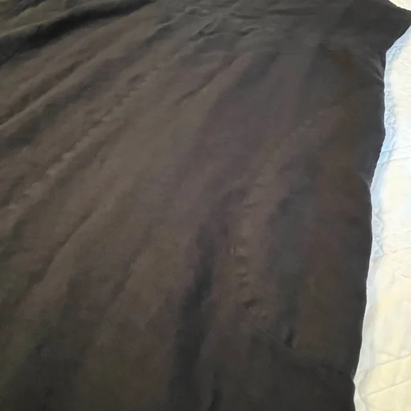 FLAX Women’s 100% Linen Black Maxi Dress Sleeveless Lagenlook Cottagecore Large - Picture 8 of 13